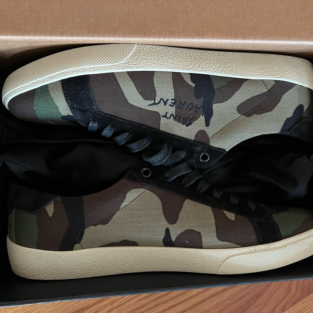 SAINT LAURENT CAMO SNEAKERS